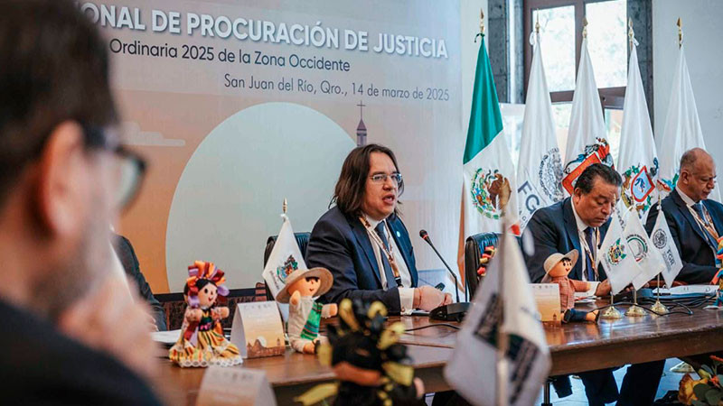 Presenta Fiscal de QuerÃ©taro plan Sinergia ante Conferencia Nacional de ProcuraciÃ³n de Justicia