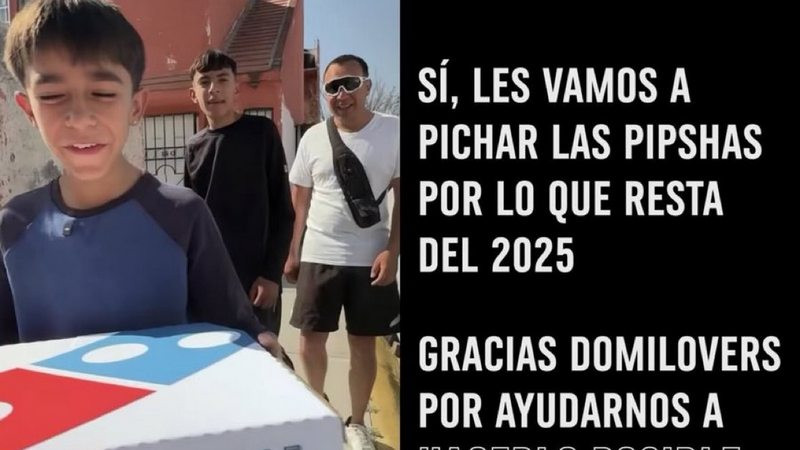 Â¡Ya llegaron las pipshas!: DominoÂ´s encuentra a creadores del trend y les regala pizzas para todo el aÃ±o