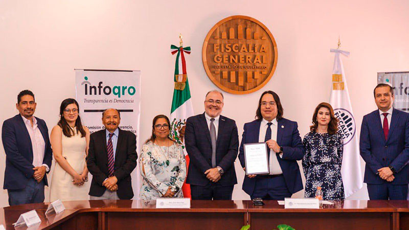 Reconocen a FiscalÃ­a General del Estado por proyecto de Transparencia Proactiva