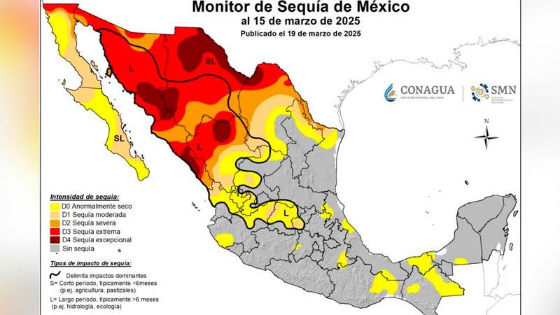 Empeora sequÃ­a en MÃ©xico; pasa de moderada a excepcional 