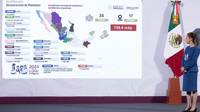 Presidenta Claudia Sheinbaum anuncia ampliaciÃ³n de infraestructura educativa