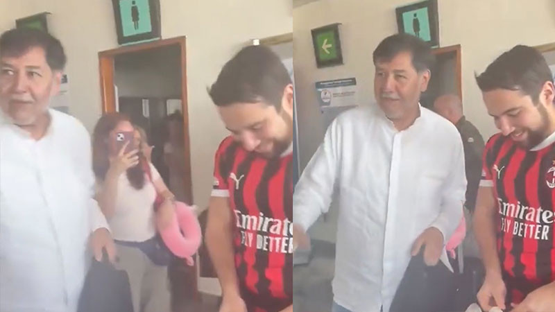 Hijo de Felipe CalderÃ³n confronta a NoroÃ±a en Aeropuerto 