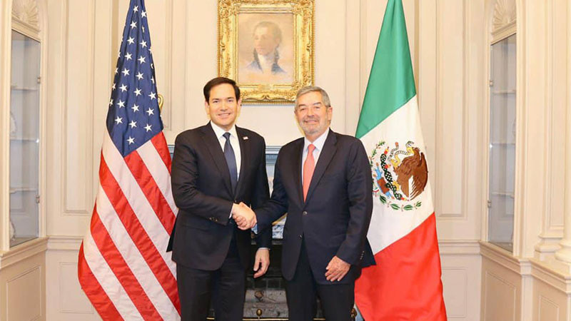 Marco Rubio y De la Fuente sostienen llamada telefÃ³nica; hablan de migraciÃ³n y seguridad 