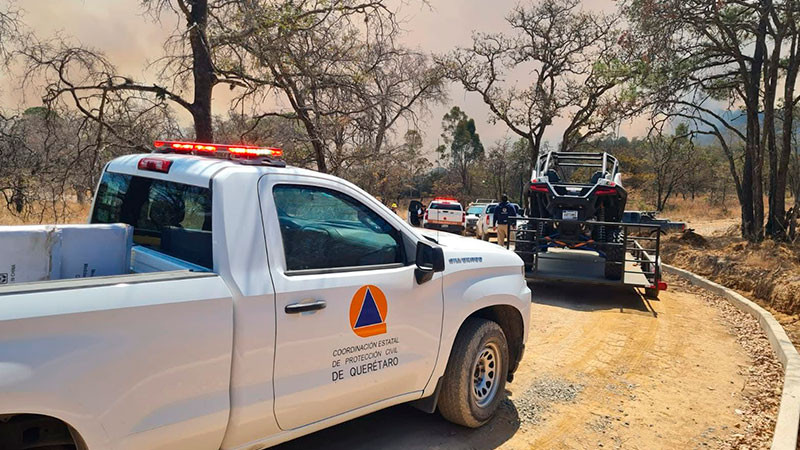 Evacuan a 10 familias por incendio en Amealco, QuerÃ©taro