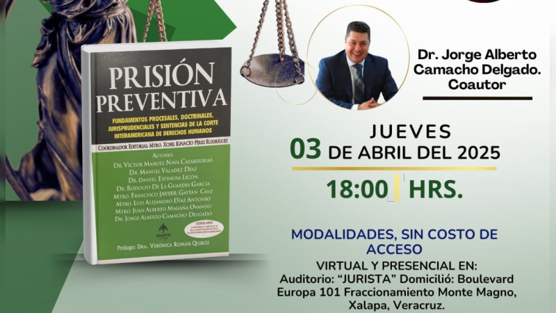Exfiscal de MichoacÃ¡n investigado por corrupciÃ³n, presenta libro sobre Derecho en Veracruz