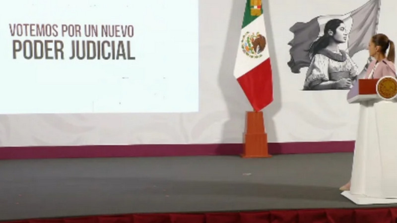 Claudia Sheinbaum celebra que funcionarios pÃºblicos puedan promover la elecciÃ³n judicial