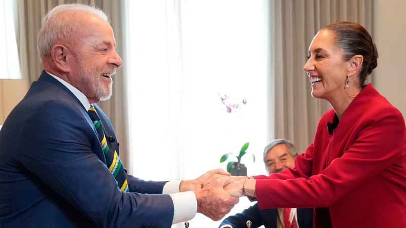 Sheinbaum se reuniÃ³ con los presidentes de Uruguay, Brasil, Guatemala y Colombia, en la Celac