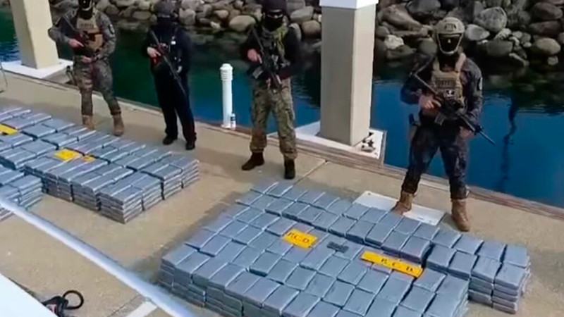 Caen en Costa Rica tres mexicanos que transportaban 840 kilos de estupefacientes en yate