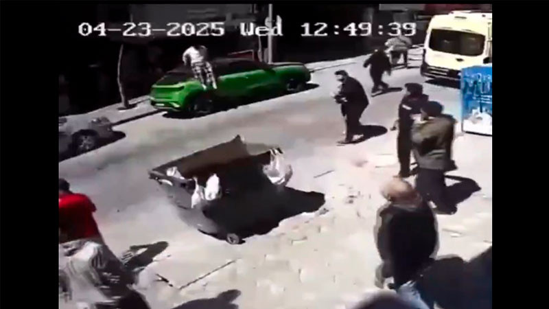 Cae hombre de un tercer piso durante sismo en TurquÃ­a