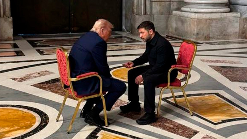 Trump y Zelensky se reÃºnen en el Vaticano