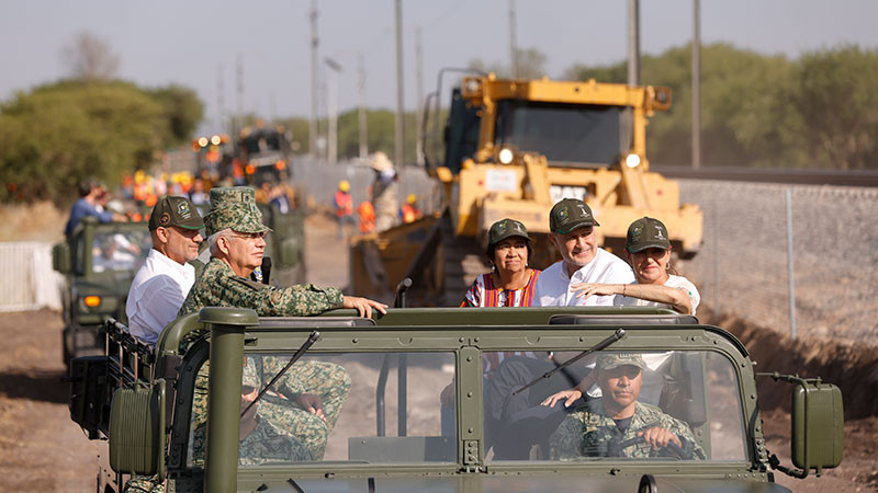 Claudia Sheinbaum y Mauricio Kuri encabezaron el inicio de las obras del tren MÃ©xico - QuerÃ©taro