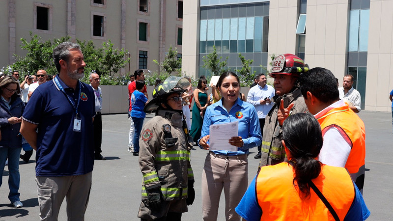 Â Centro Administrativo de Morelia se suma a Simulacro 2025