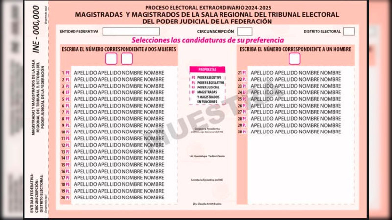 Inicia reparticiÃ³n de 601 millones de boletas para elecciÃ³n judicial