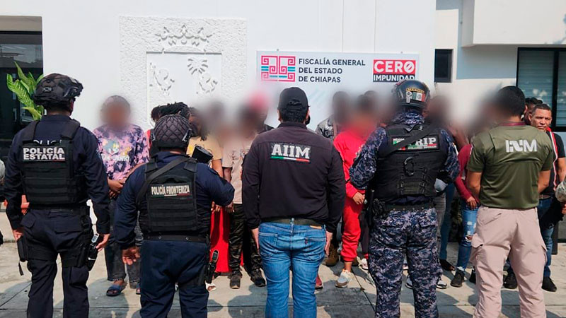 Rescatan en Chiapas a 23 migrantes privados de la libertad en un hotel de Chiapas