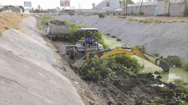 Limpian drenes,canales y cÃ¡rcamos ante prÃ³xima temporada de lluvias en Corregidora, QuerÃ©taro