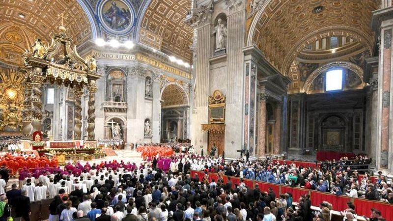 Giovanni Battista Re insta a elegir un Papa acorde a las necesidades de la Iglesia y del mundo en misa previa al cÃ³nclave