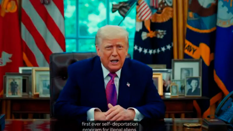 Firma Trump orden ejecutiva para autodeportaciÃ³n de migrantes