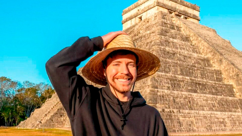 INAH interpone demanda administrativa contra Mr. Beast por daños al patrimonio histórico