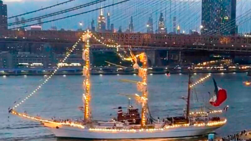 Timonel de EEUU controlaba el Buque Escuela Cuauhtémoc al momento del accidente: Semar