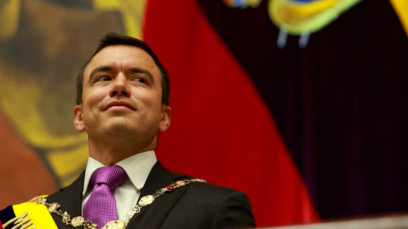 Noboa inaugura segundo mandato en Ecuador; promete 