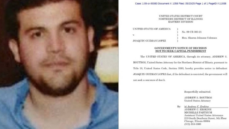 Fiscales de Estados Unidos no buscarán pena de muerte contra Joaquín Guzmán Loera