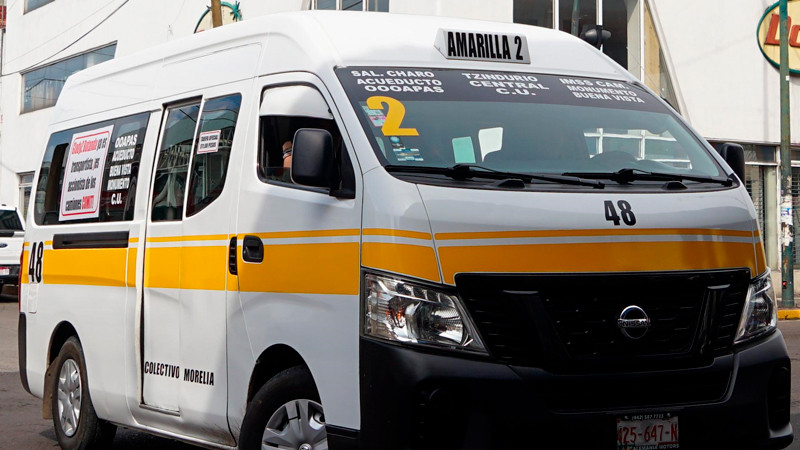 Ruta Gris, amarilla y urbanos COMIT sí están trabajando en Morelia