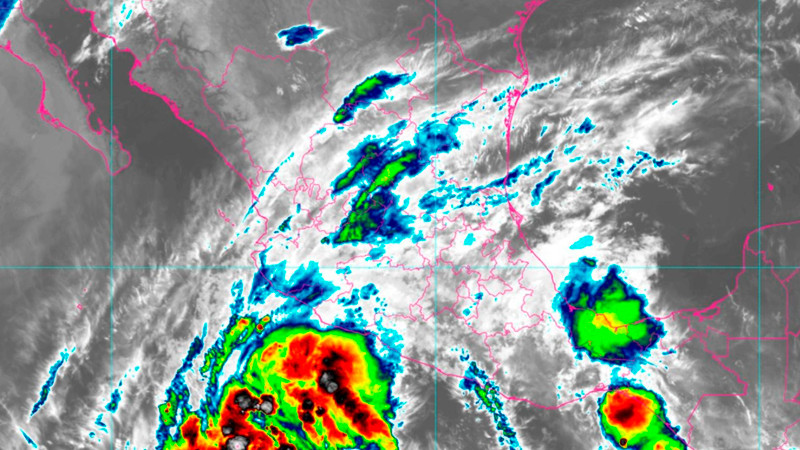 Pronostican que ciclón Uno-E provocará lluvias muy fuertes en 4 estados