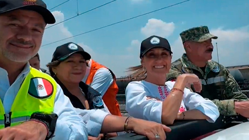 Sheinbaum supervisa obras del tren CDMX-AIFA-Pachuca