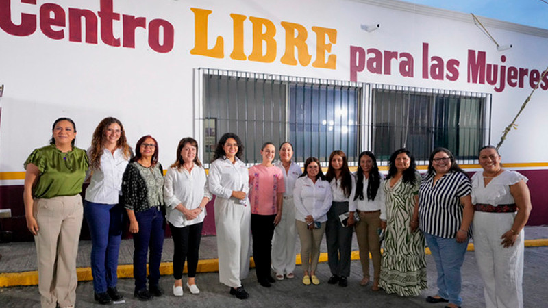 Sheinbaum inaugura el Centro LIBRE para Mujeres, en Temixco