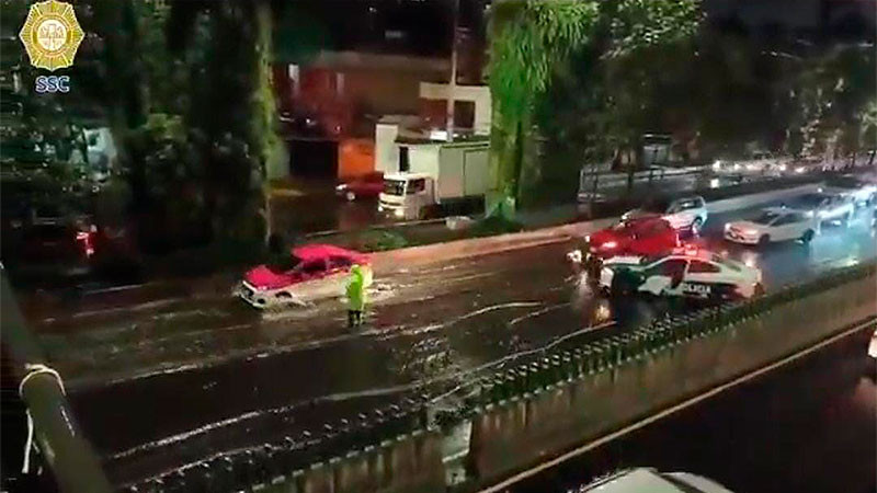 Por fuertes lluvias, activan Alerta Roja en algunas alcaldías de la CDMX