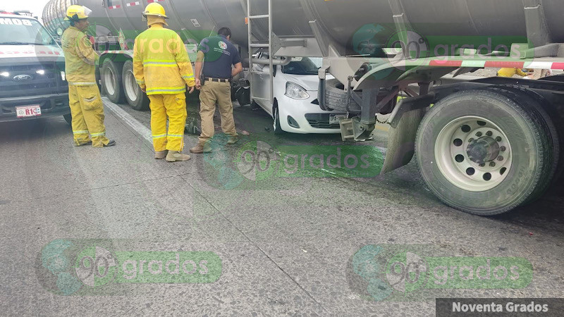 Carambola en la autopista 57 a la altura de La Palma 