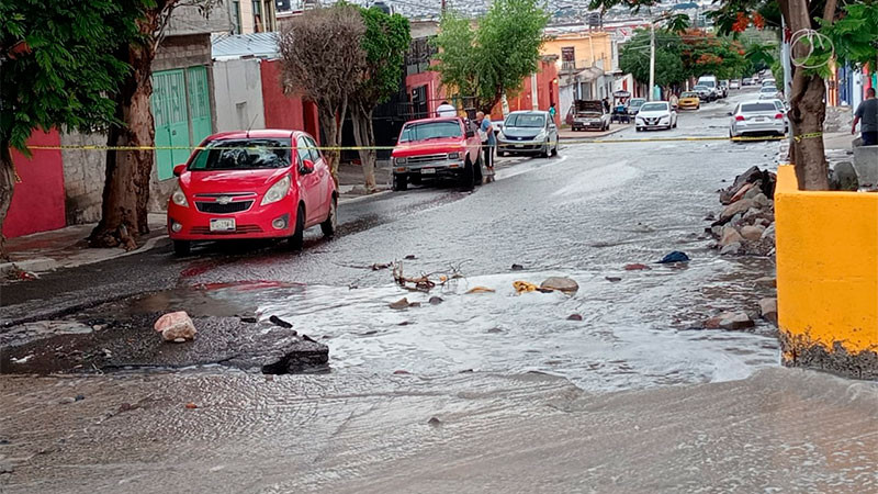 Por incendio, se dañó el colector pluvial del Fraccionamiento Loarca en el municipio de Querétaro 