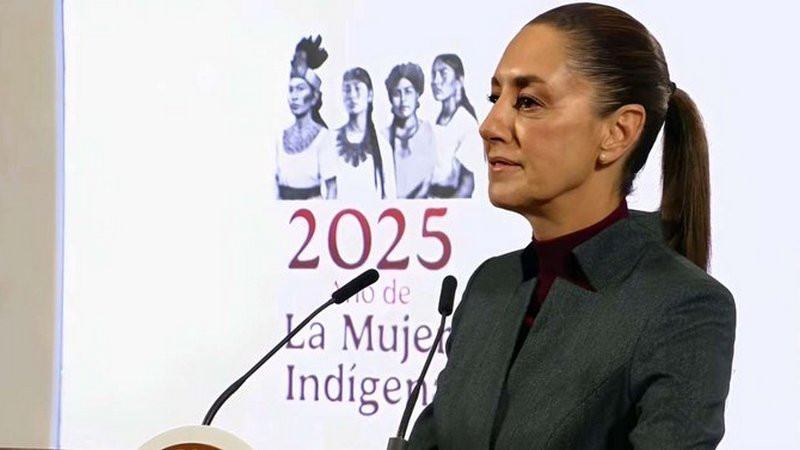 Claudia Sheinbaum presume que tiene 82.5% de aprobación como presidenta de México