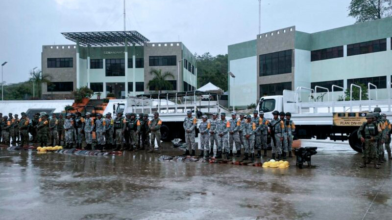 Despliegan a más de 32 mil elementos por llegada de 'Erick'