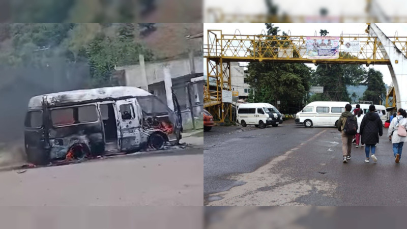 Gobierno y crimen acorralan a transportistas de Zitácuaro, Michoacán: Unos los obligan a bloquear caminos, otros les quitarán las concesiones por hacerlo
