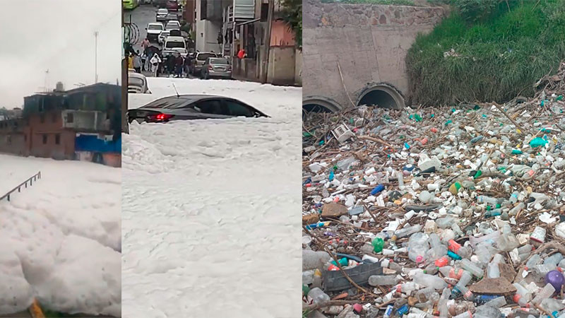 Se desborda río en Naucalpan, Estado de México; varias viviendas se inundaron 