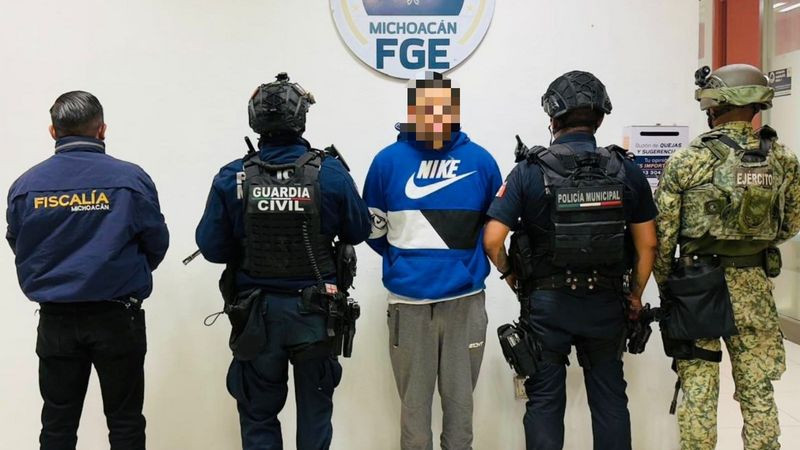 En Jacona, Michoacán, detienen a un sujeto con orden de aprehensión por homicidio calificado