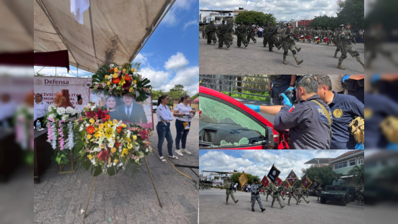 Tepalcatepec celebra ascenso a municipio con su Alcaldesa asesinada y siendo el mayor bastión criminal de Michoacán: En las calles desfila el Ejército, pero también cuida al mayor capo de la entidad