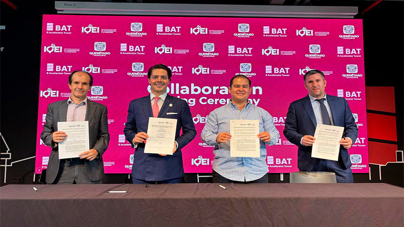 Signa un convenio la Secretaría Desarrollo Económico del Municipio de Querétaro con el Centro Internacional de Emprendimiento BAT de Bilbao