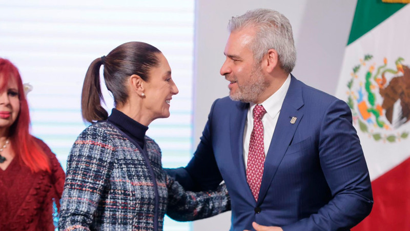 Sheinbaum y Bedolla concretan polo de desarrollo en Michoacán
