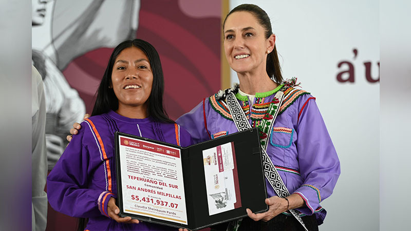 Encabeza Sheinbaum la entrega de 97 mdp del FAISPIAM en Nayarit 