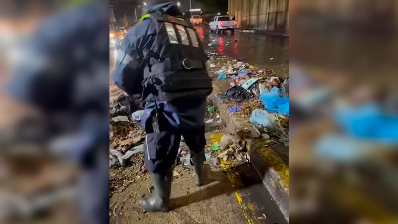 Cárcamo falla a causa de exceso de basura, informó José Pío X Salgado Tovar 