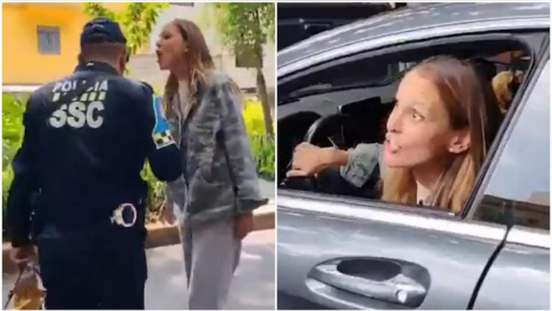 Mujer insulta racialmente a policía de la Ciudad de México tras intentar multarla debido a que no pagó parquímetro