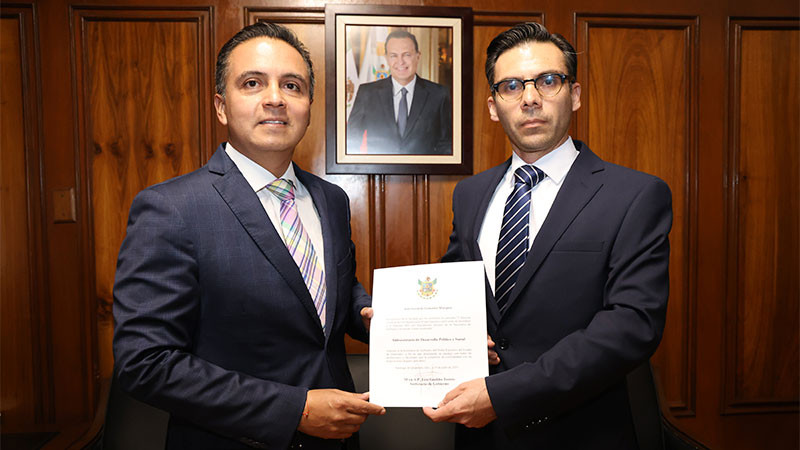 Designa Eric Gudiño al Subsecretario de Desarrollo Político y Social de Querétaro