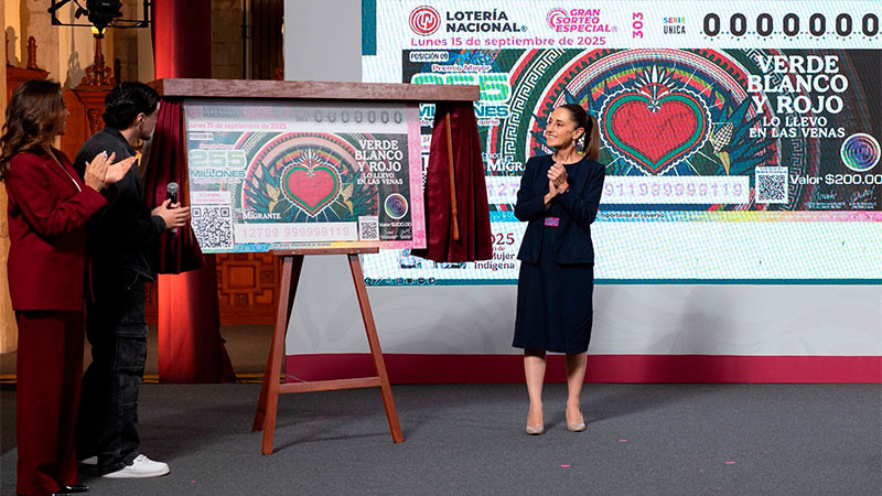 Apoyarán a migrantes mexicanos que viven en EU con sorteo de la Lotería Nacional del 15 de septiembre 