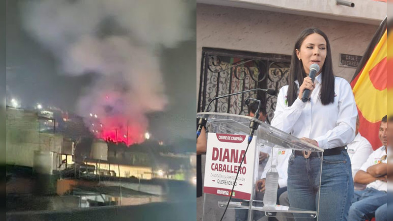 Comando quema casa de la Alcaldesa de Queréndaro, Michoacán; en febrero atacaron la Presidencia