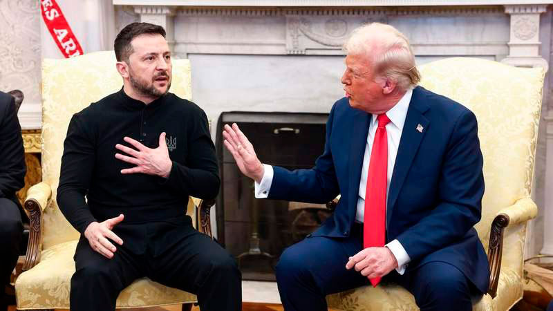 Trump indica a Zelensky que el cese territorial con Rusia es por su bien; tratará de pactar otra reunión 