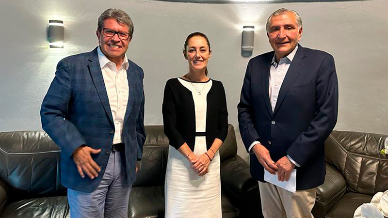 Sheinbaum se reunirá con Monreal y Adán Augusto en Palacio Nacional