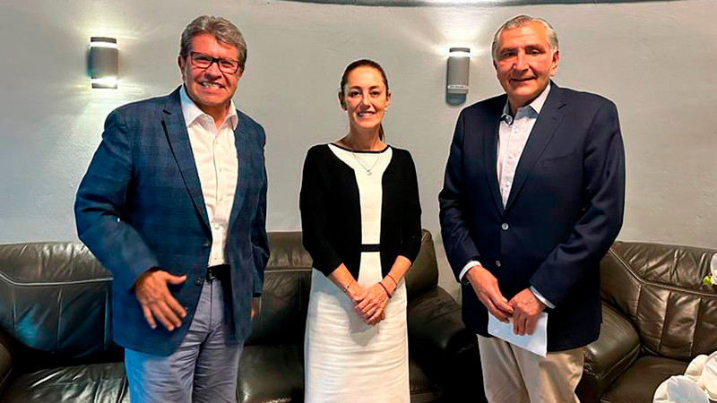 Sheinbaum ratifica trabajo de Adán Augusto en el Senado, asegura Monreal