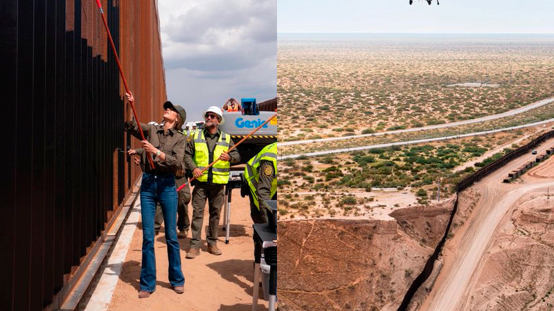 Por petición expresa de Trump EEUU pintará de negro el muro fronterizo, para que sea 